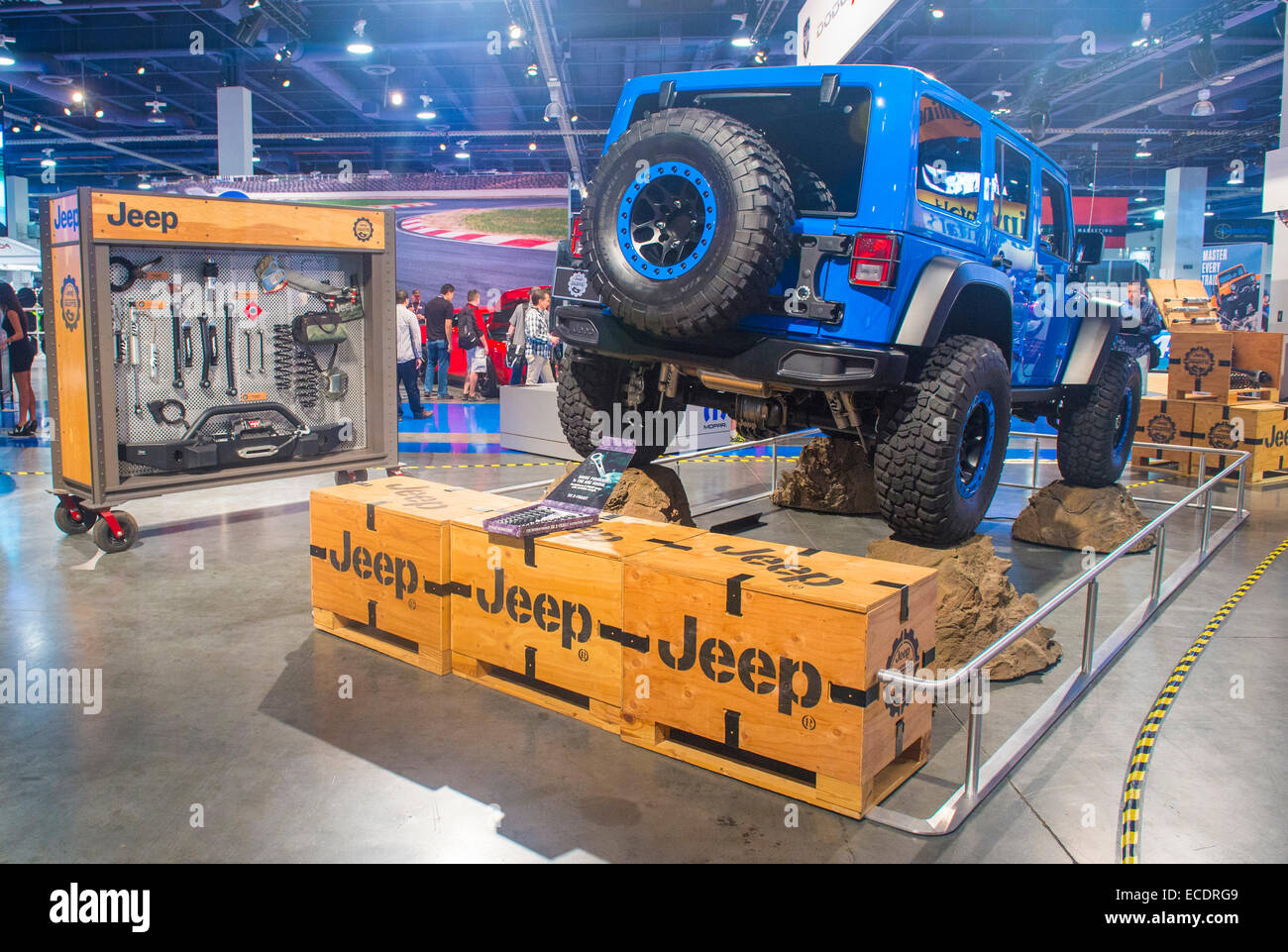 Jeep at the SEMA Show in Las Vegas Stock Photo Alamy