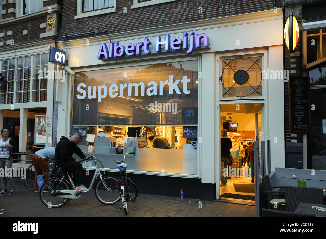 albert heijn supermarket grocery store amsterdam Stock Photo