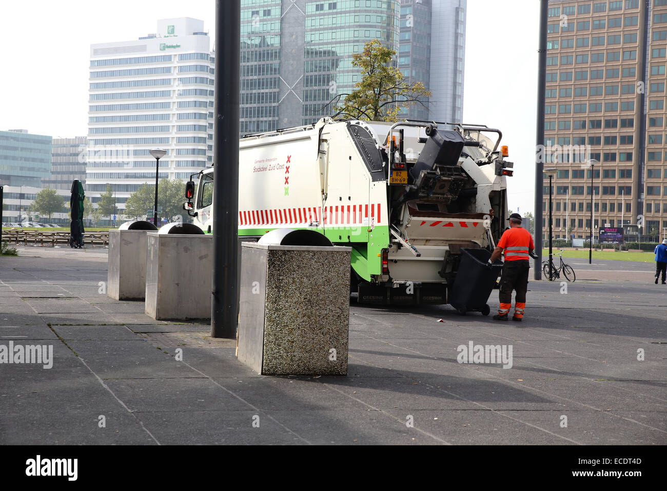 Garbage Collection Trunk City Amsterdam Stock Photo Alamy