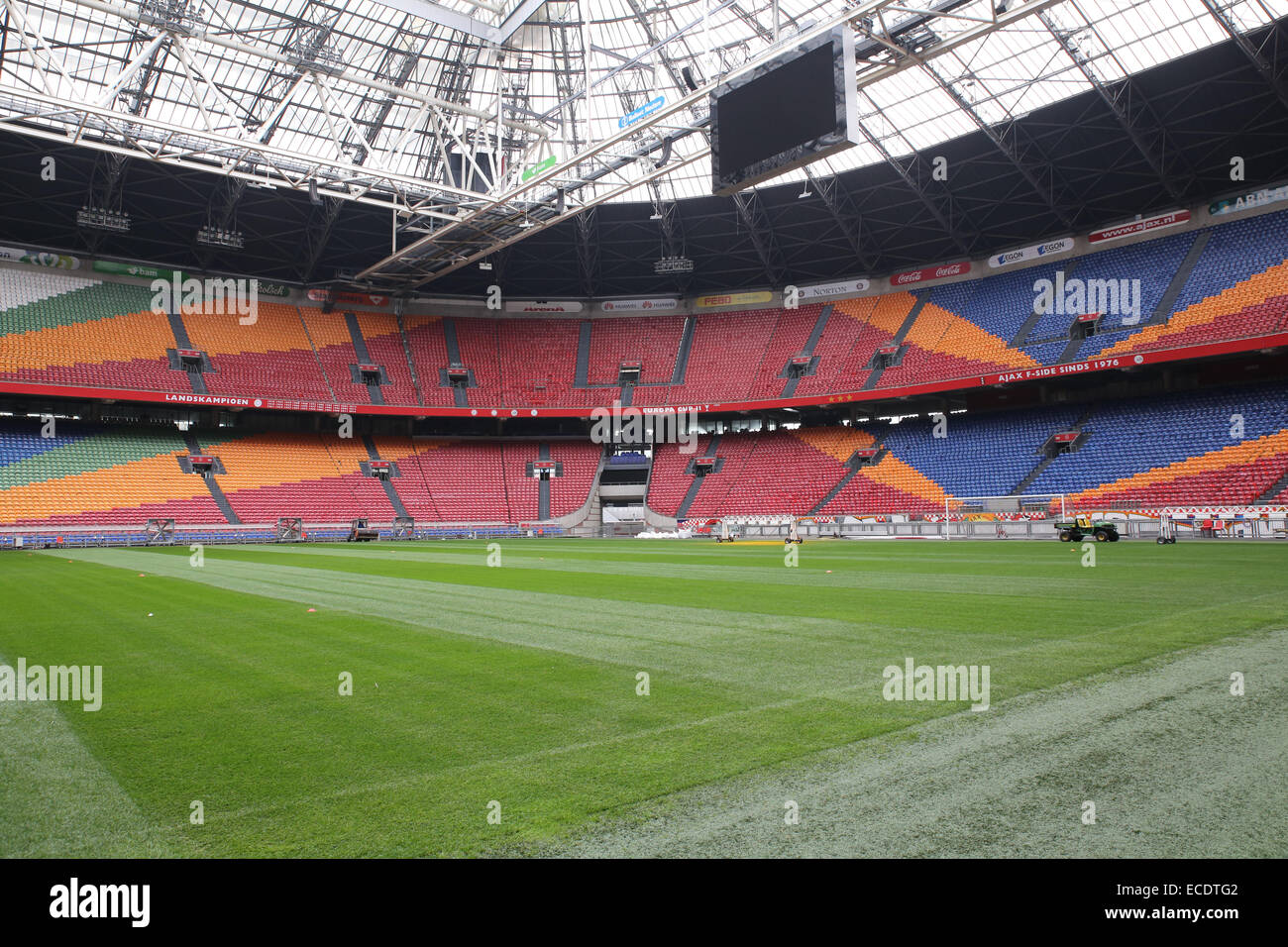 Amsterdam arena soccer football stadium empty Stock Photo