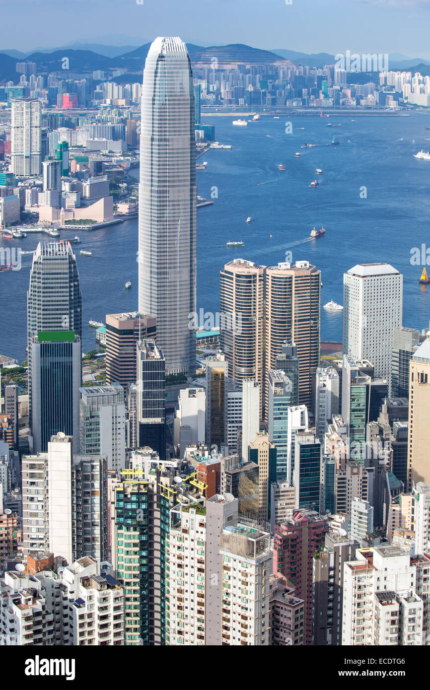 Hong Kong Skyline from Victoria Peak Stock Photo - Alamy