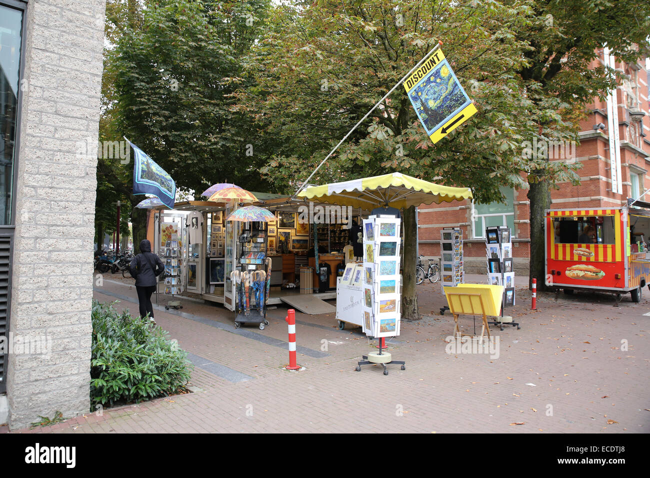 tourist gift street vendor Amsterdam Stock Photo