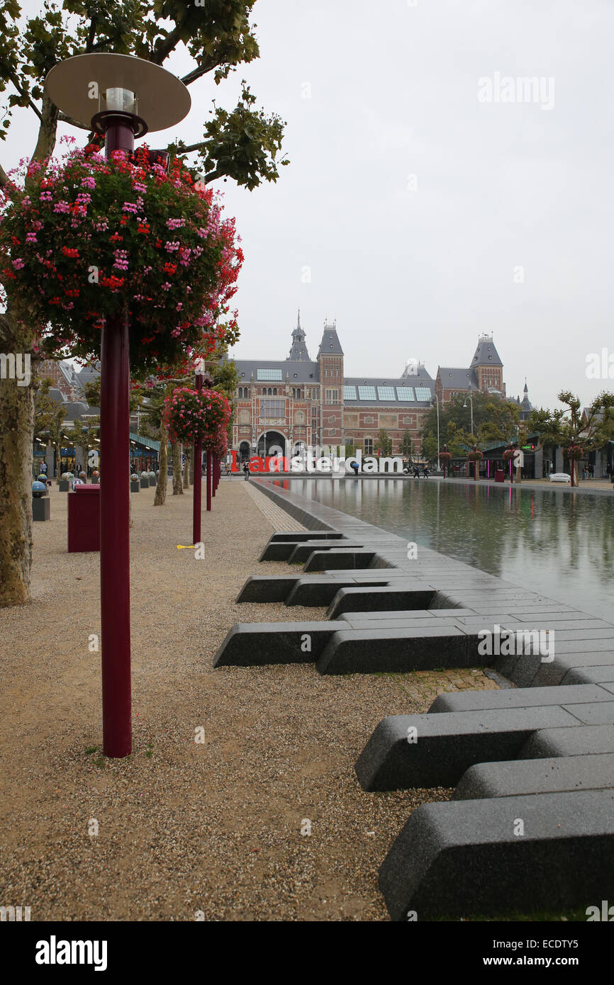 Amsterdam iamsterdam outdoor sign Stock Photo