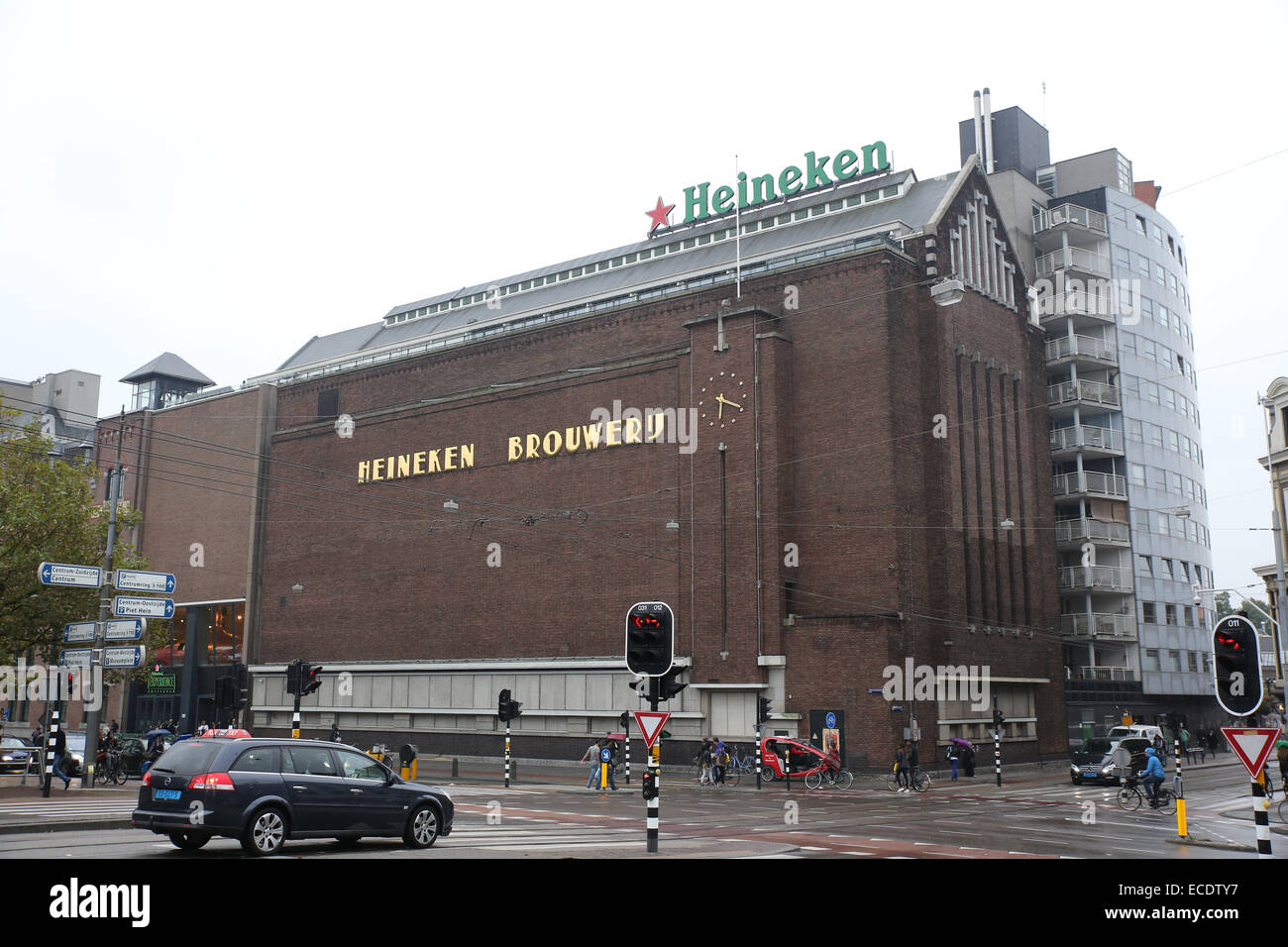 Heineken brewery building Amsterdam Stock Photo