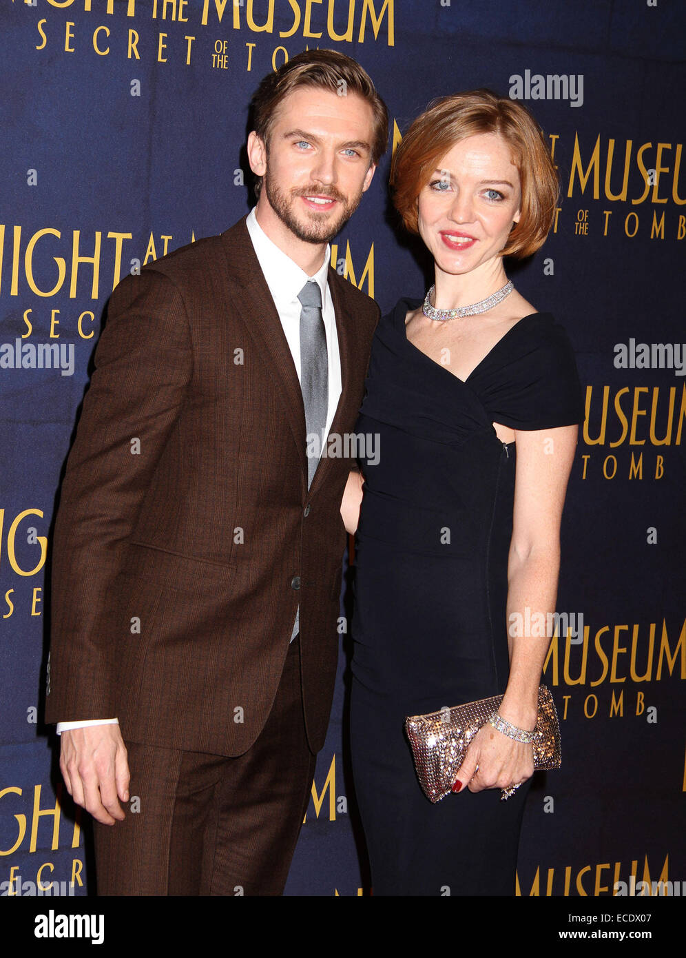 New York, New York, USA. 11th Dec, 2014. Actor DAN STEVENS and SUSIE HARIET attend the New York premiere of 'Night at the Museum: Secret of The Tomb' held at the Ziegfeld Theater. Credit:  Nancy Kaszerman/ZUMAPRESS.com/Alamy Live News Stock Photo