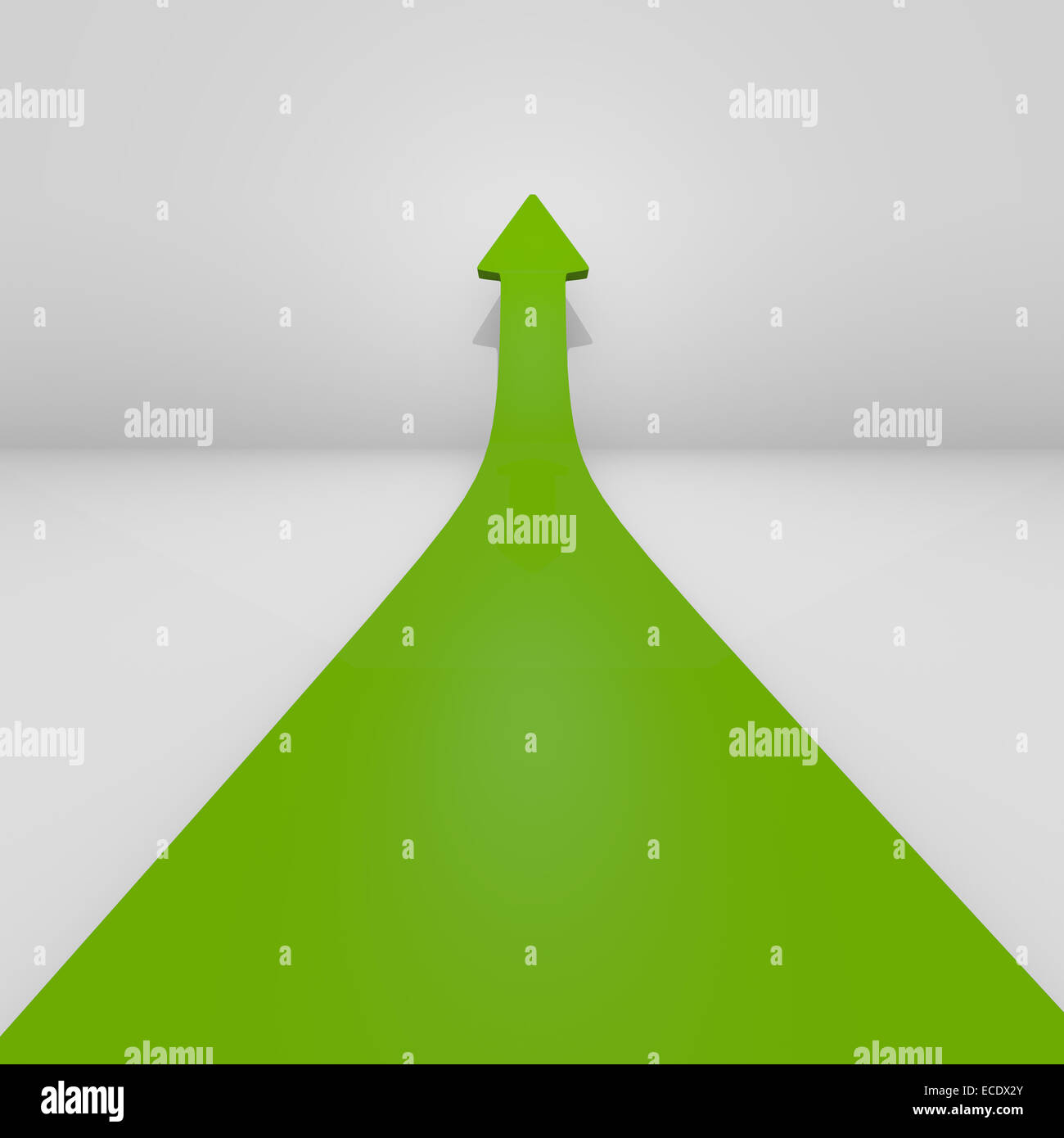 Rising green arrow Stock Photo - Alamy