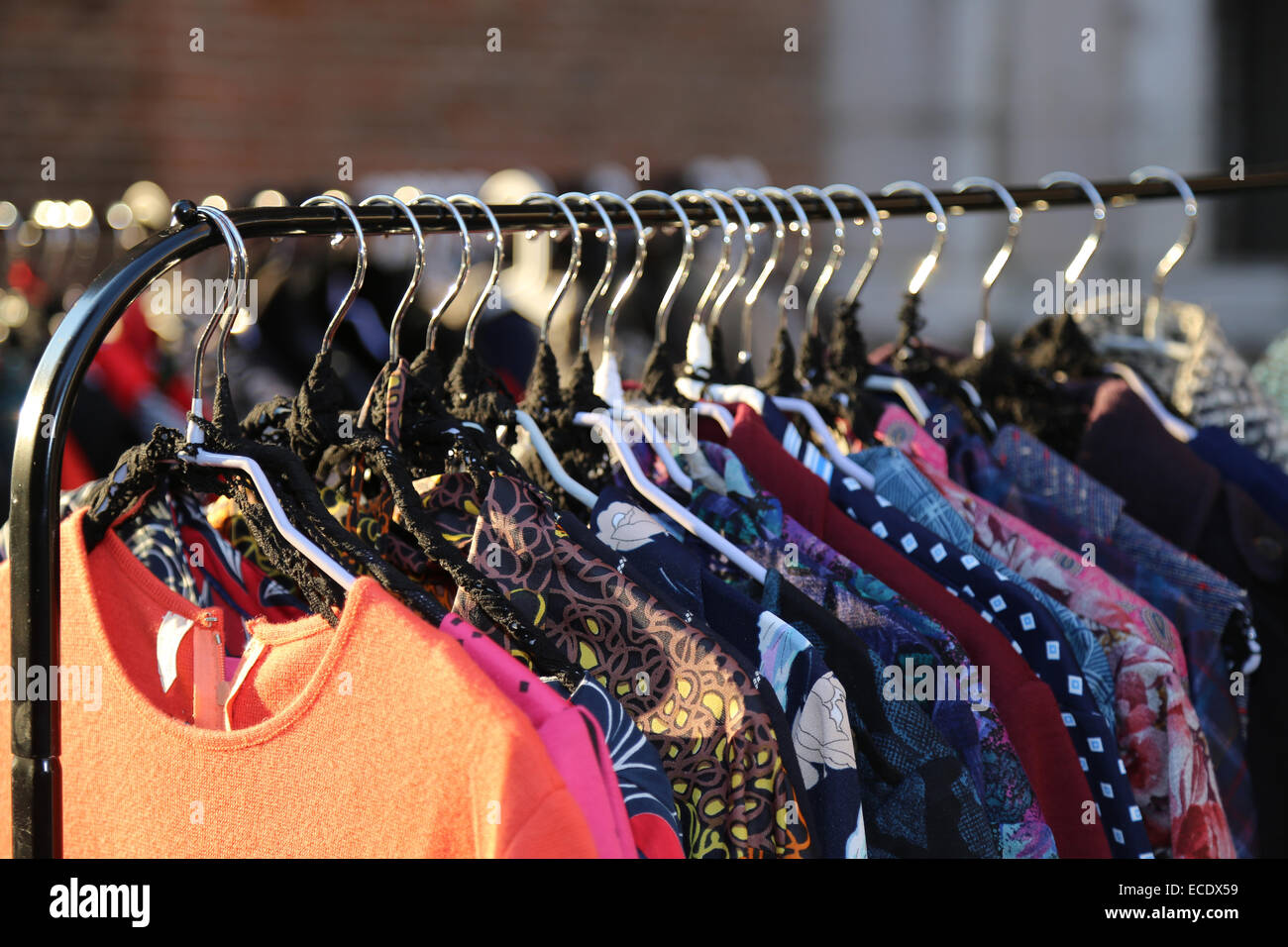 Vintage outdoor market clothes hi-res stock photography and images - Alamy