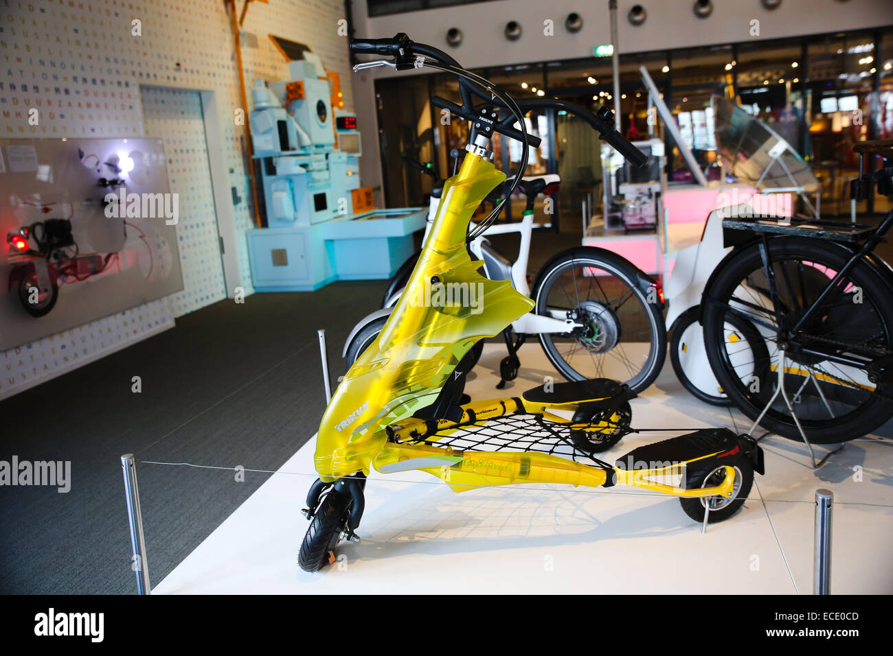 battery powered electric tricycle trikke Stock Photo Alamy