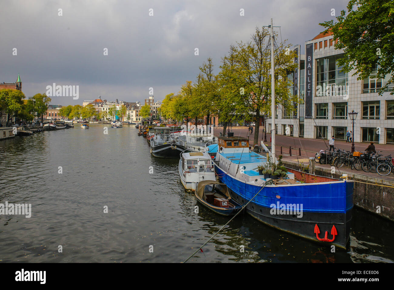 cloudy day Amsterdam Stock Photo