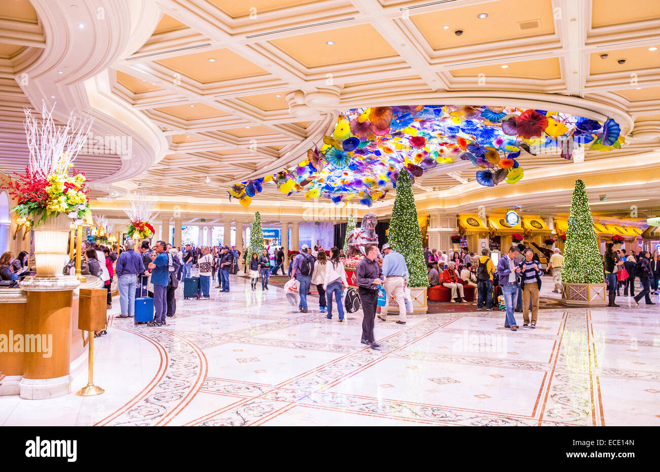 The interior of Bellagio hotel and casino in Las Vegas Stock Photo - Alamy