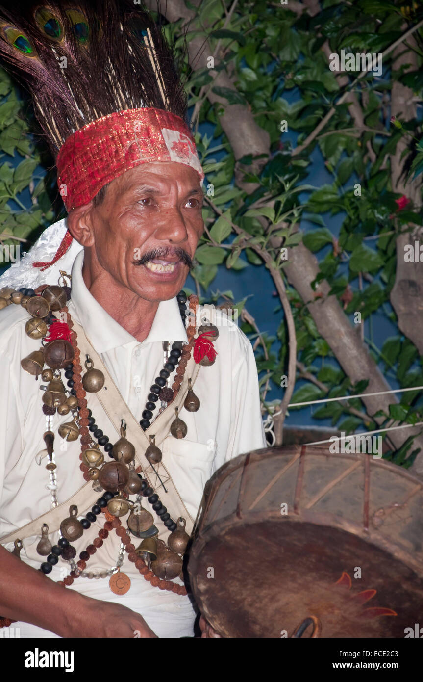Drumming Tamang Shaman, Nepal Stock Photo: 76526579 - Alamy