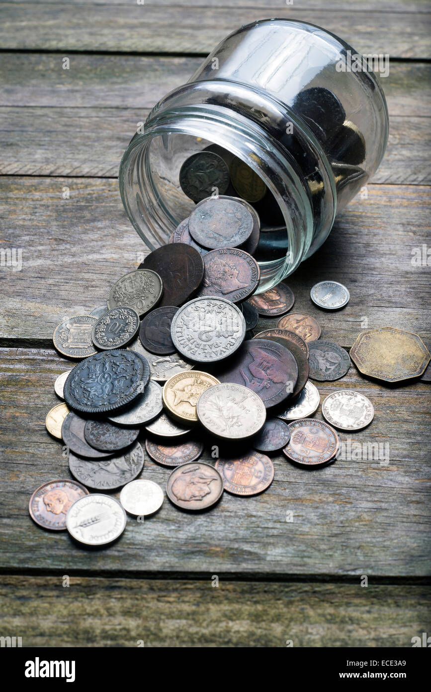 Coin jar hi-res stock photography and images - Alamy