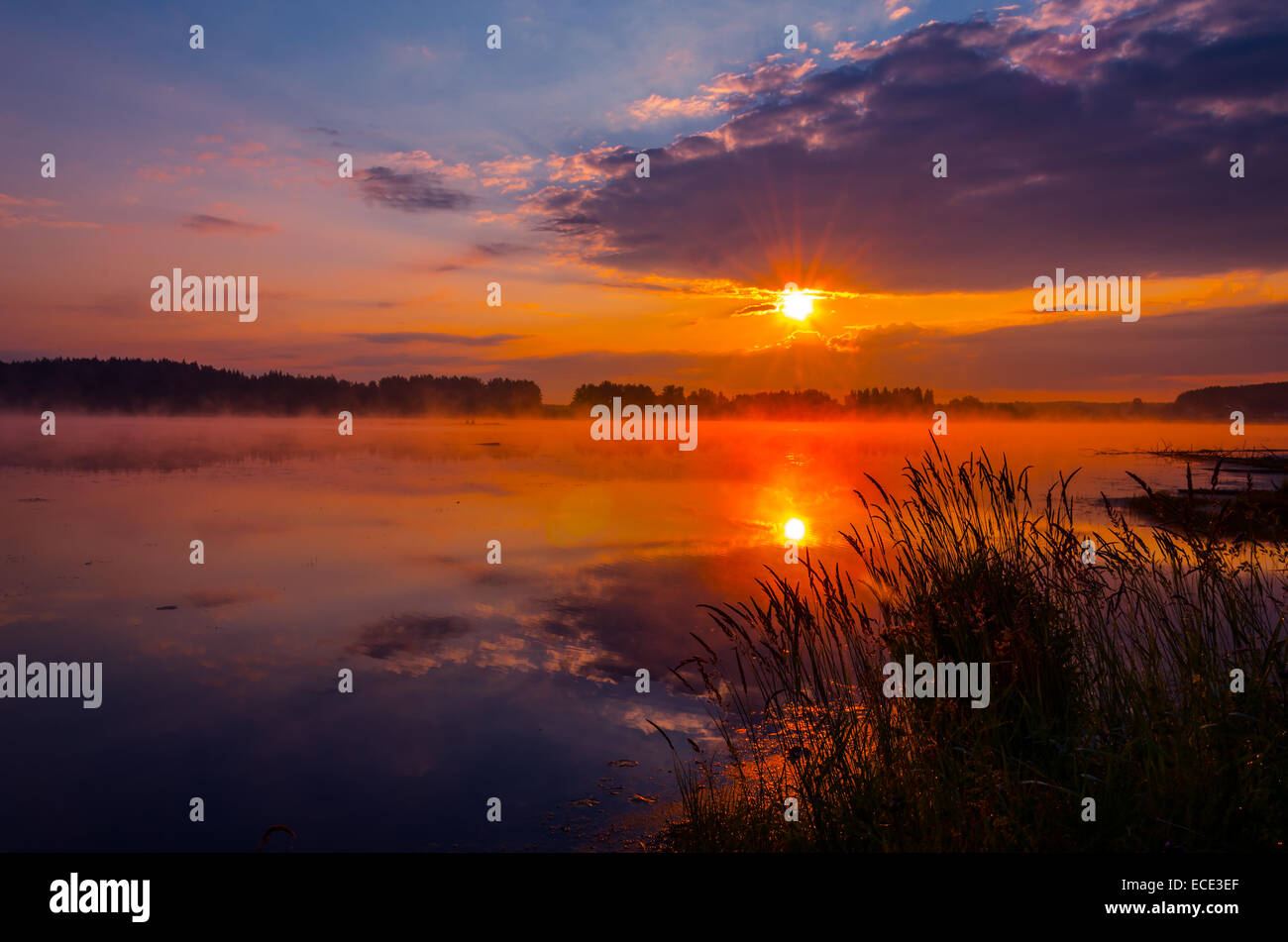 Sun reflection on lake surface hi-res stock photography and images - Alamy