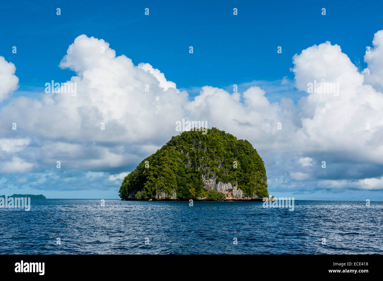 Islet, Rock Islands, Palau, Micronesia Stock Photo