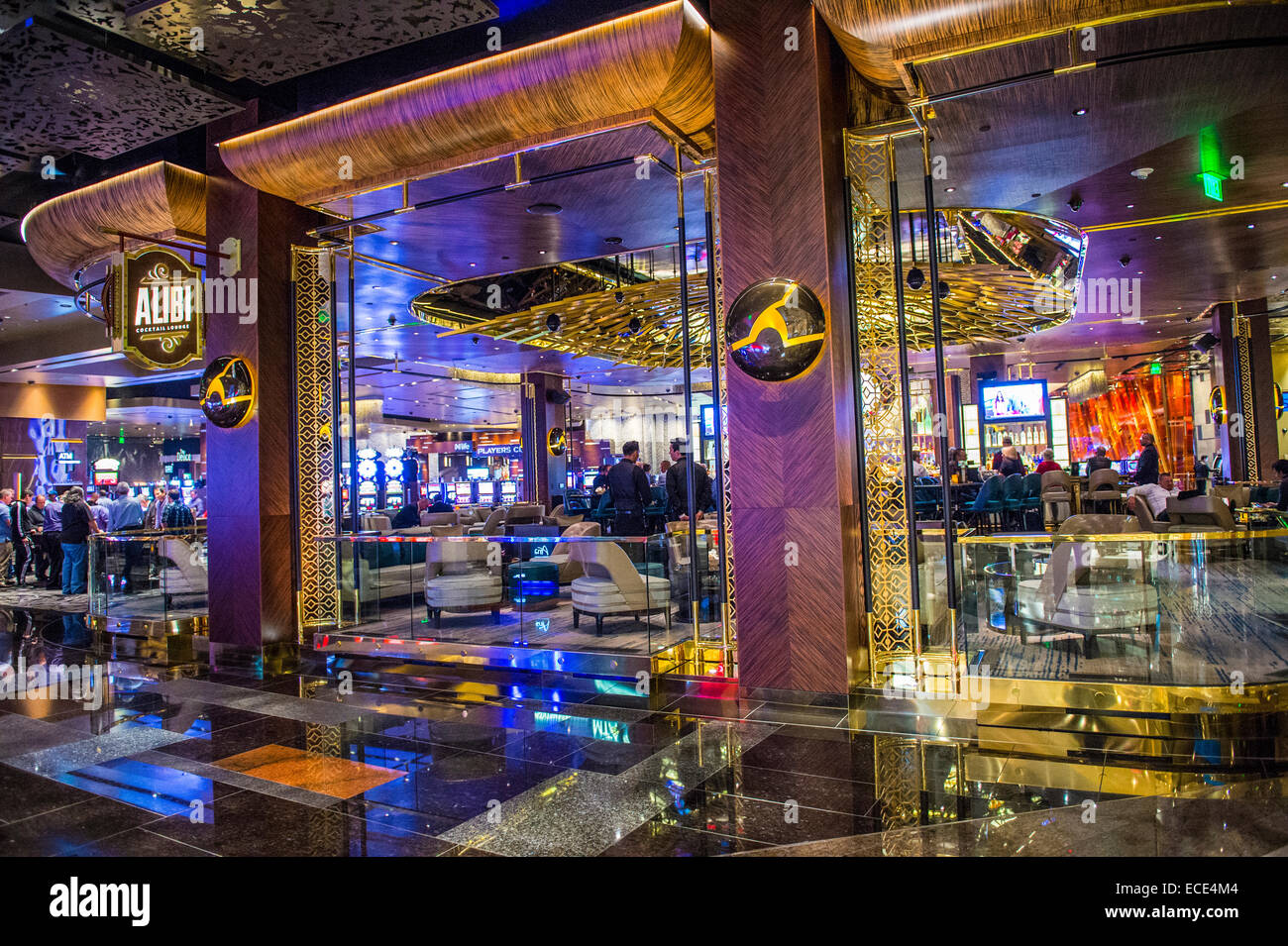 The interior of Aria Resort and Casino in Las Vegas Stock Photo - Alamy
