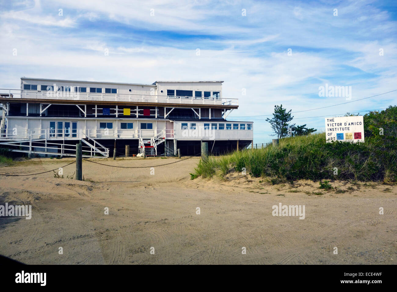 Victor D'Amico institute of art barge in Amagansett long island Stock Photo Alamy