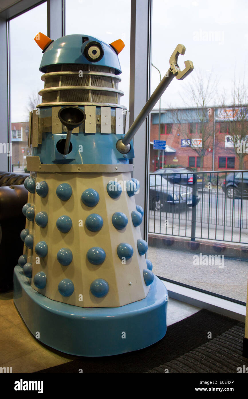 Wimbledon Studios, London. An original dalek from Doctor Who TV series. February 21, 2013. Stock Photo