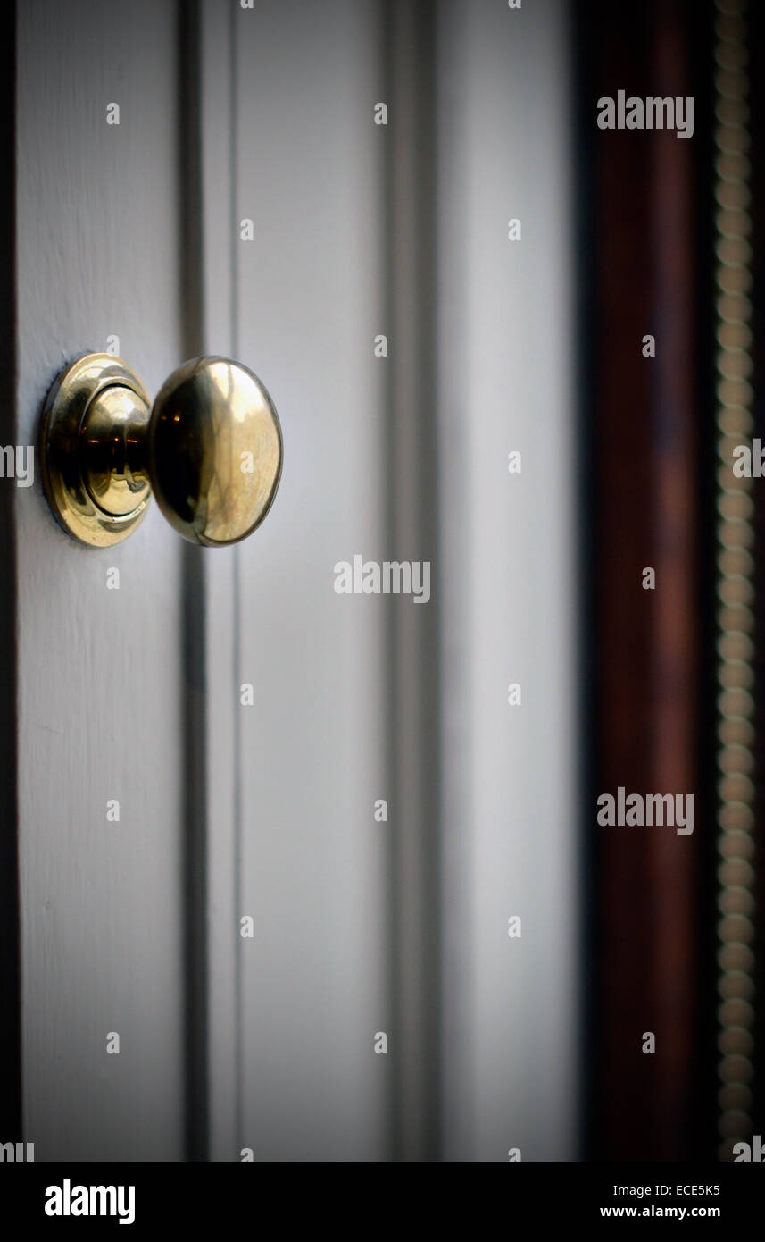 brass door knob Stock Photo