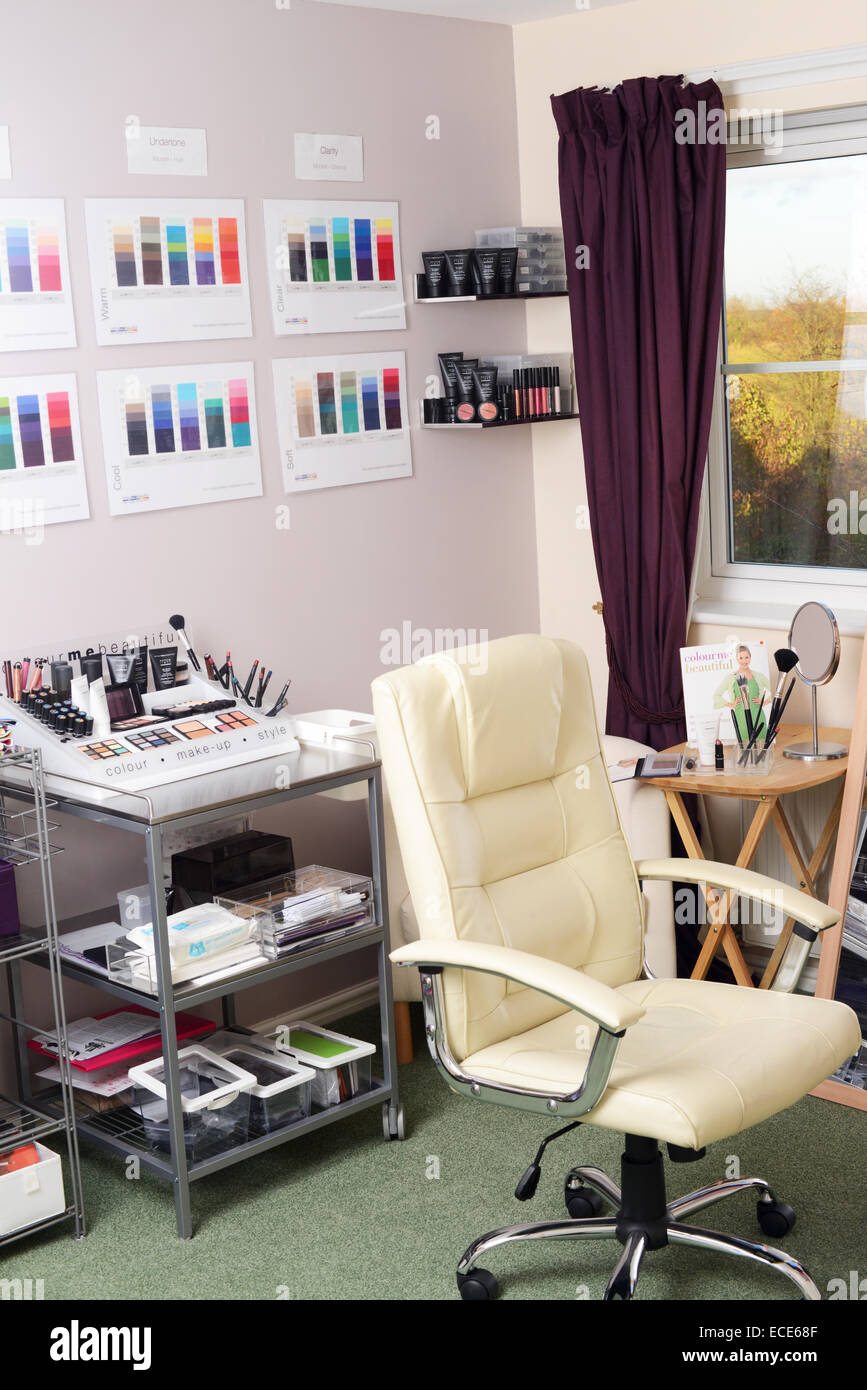 Home based image and beauty consultancy room Stock Photo