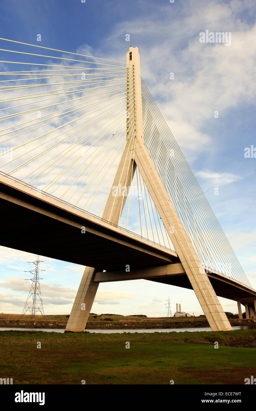 Flintshire Bridge, A548 spanning the Dee Estuary, linking Connah’s Quay