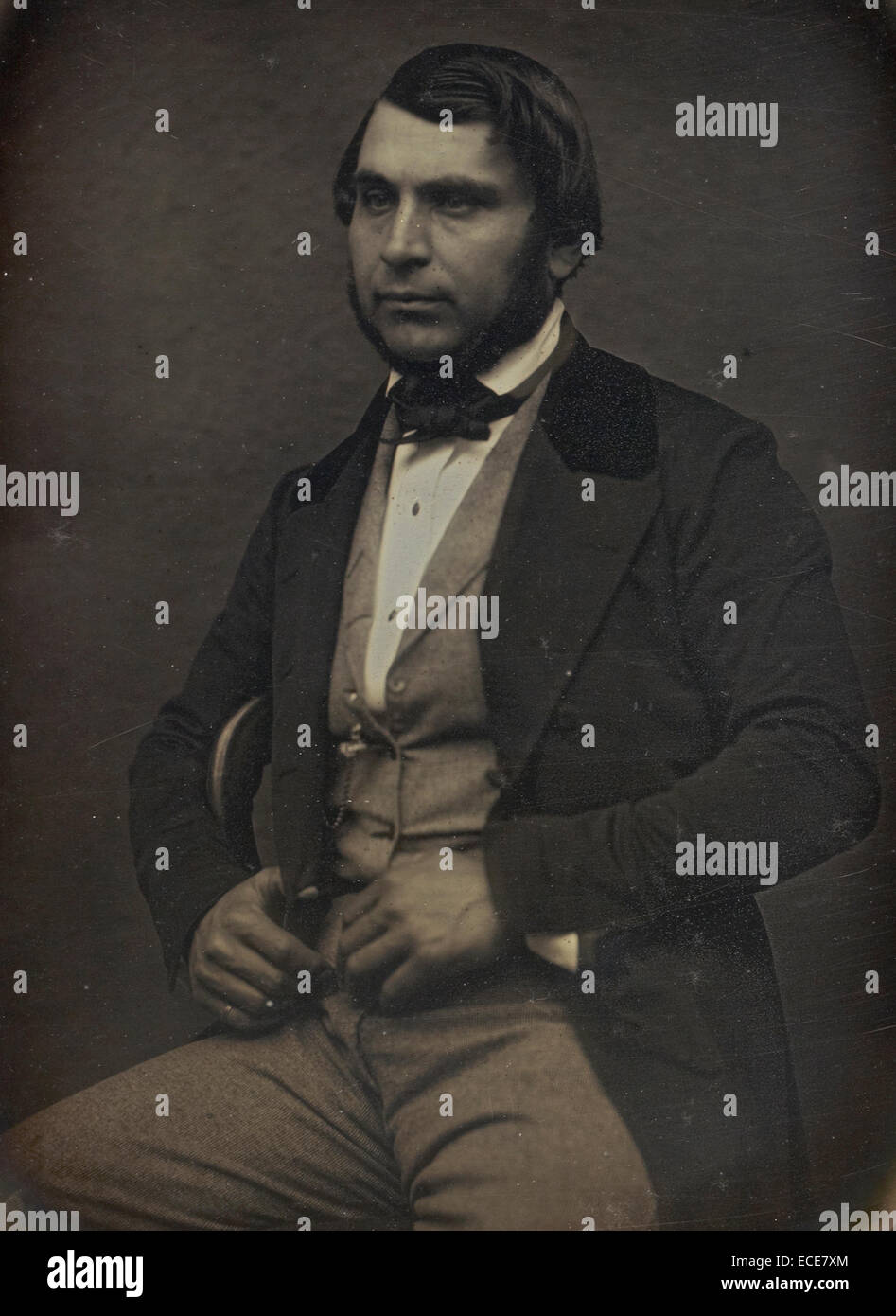 Portrait of Jean Rion; Jean-Gabriel Eynard, Swiss, 1775 - 1863; about 1850; Daguerreotype; 1/2 plate, Image: 11.3 x 8.3 cm (4 7/16 x 3 1/4 in.) Stock Photo