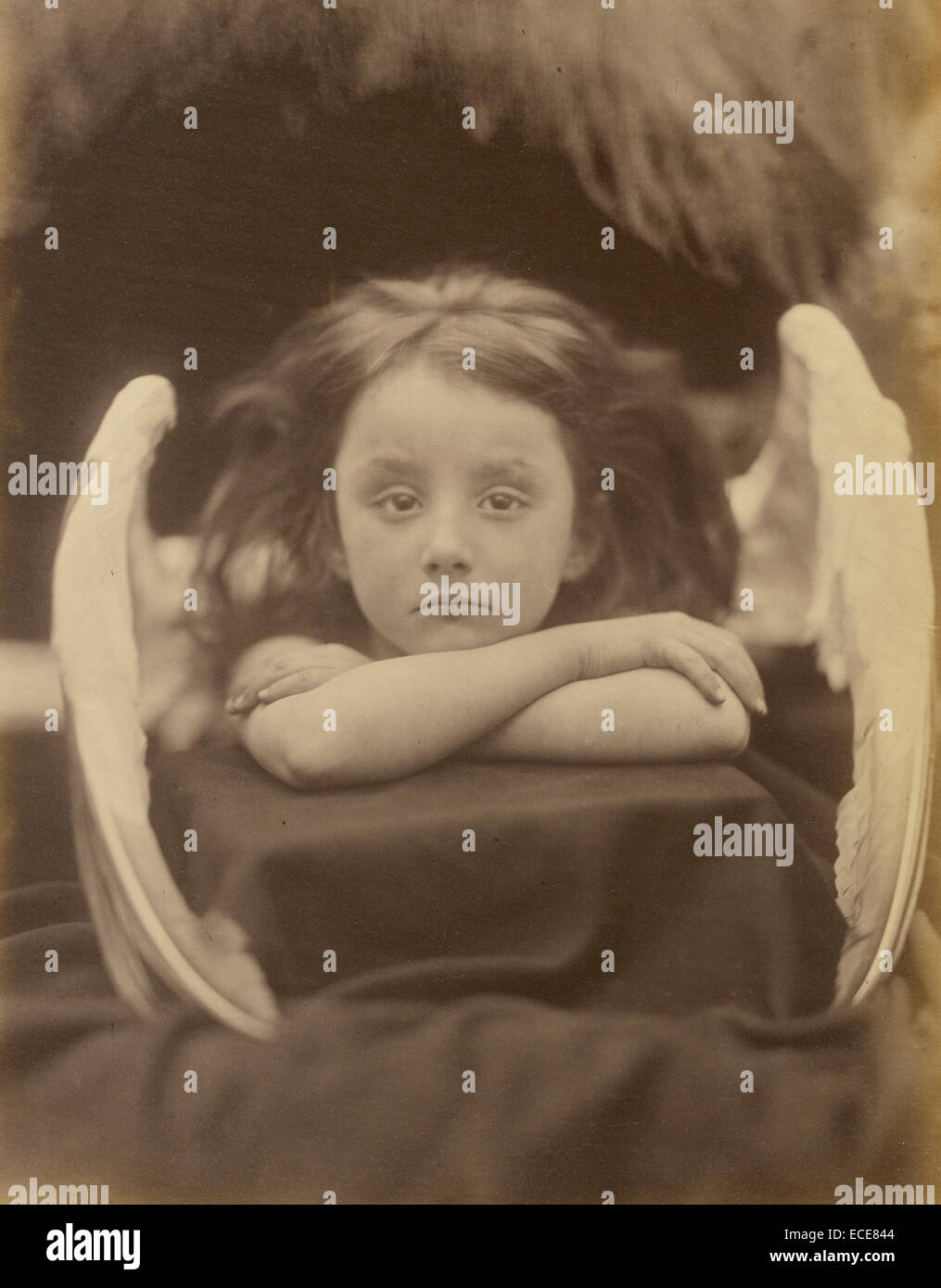 I Wait (Rachel Gurney); Julia Margaret Cameron, British, born India, 1815 - 1879; Freshwater, England, Europe; 1872; Albumen silver print Stock Photo