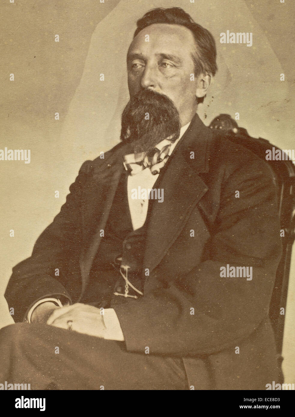 John J. Glover; William H. Mumler, American, 1832 - 1884; 1862 - 1875; Albumen silver; Image: 9.5 x 5.7 cm (3 3/4 x 2 1/4 in.) Stock Photo