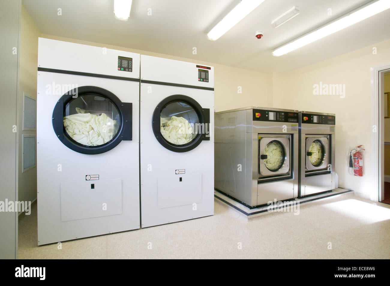 professional laundry equipment Stock Photo Alamy