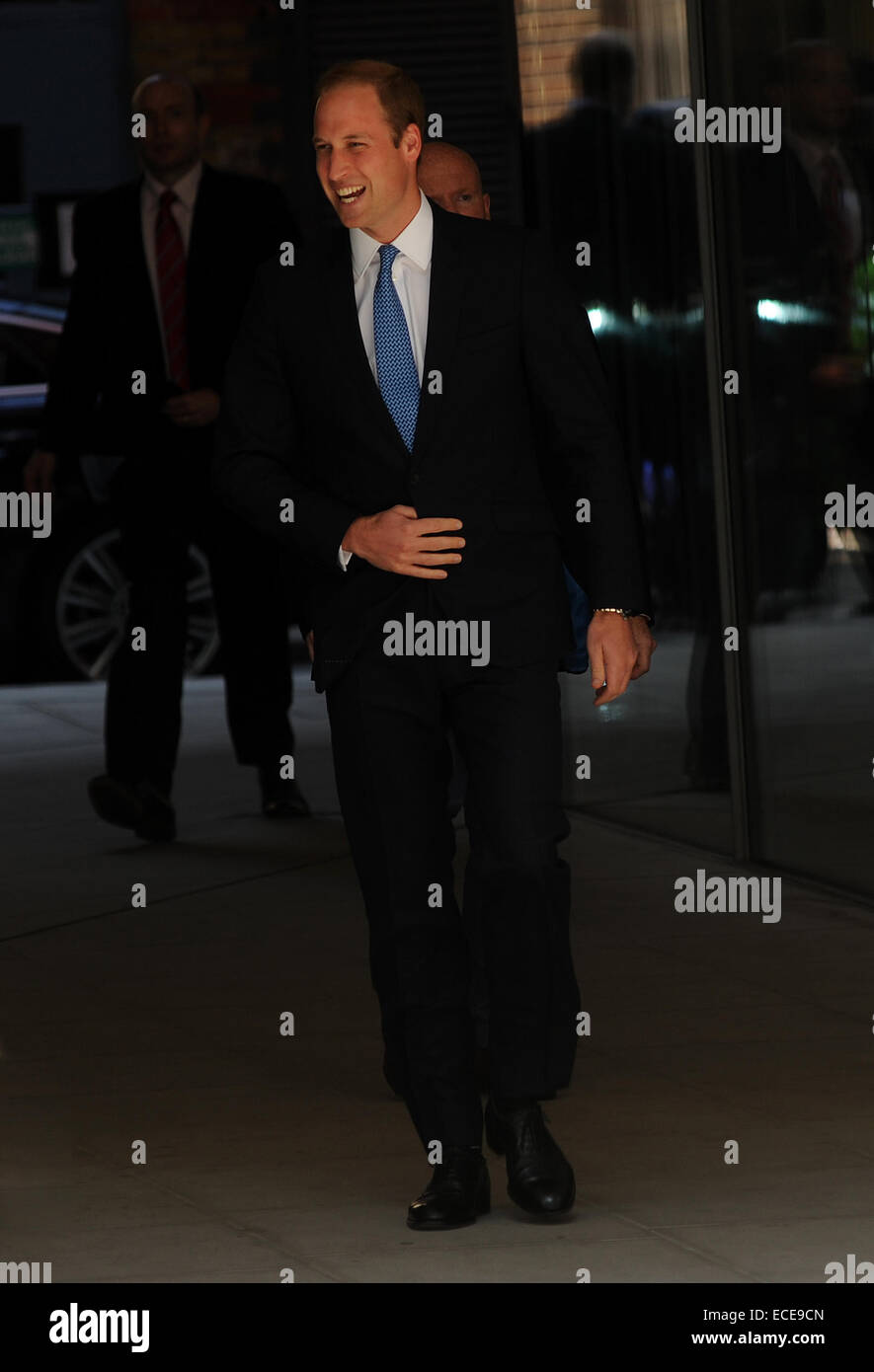 HRH Prince William arrives at Google offices  Featuring: HRH Prince William Where: London, United Kingdom When: 09 Jun 2014 Stock Photo