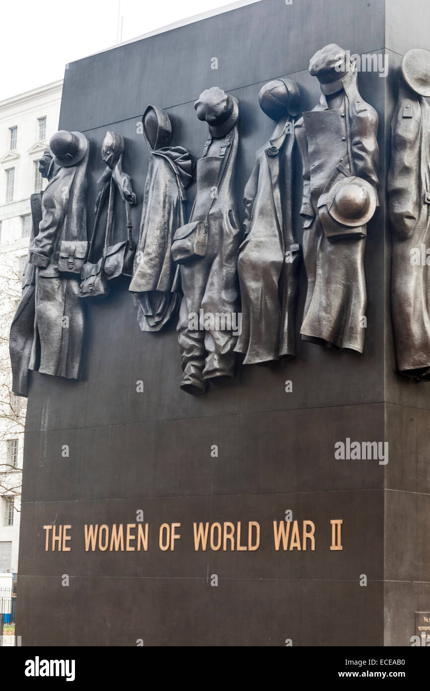 London, Whitehall  'The Women of World War 11 memorial Stock Photo