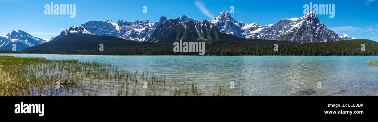 Canada, Alberta, Banff National Park, Upper Waterfowl Lake Stock Photo
