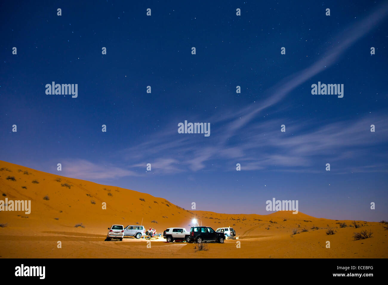 Saudi Arabia, Night in desert Stock Photo - Alamy