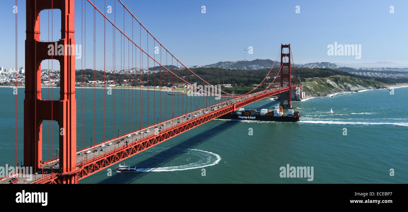 USA, California, San Francisco, Golden Gate bridge Stock Photo