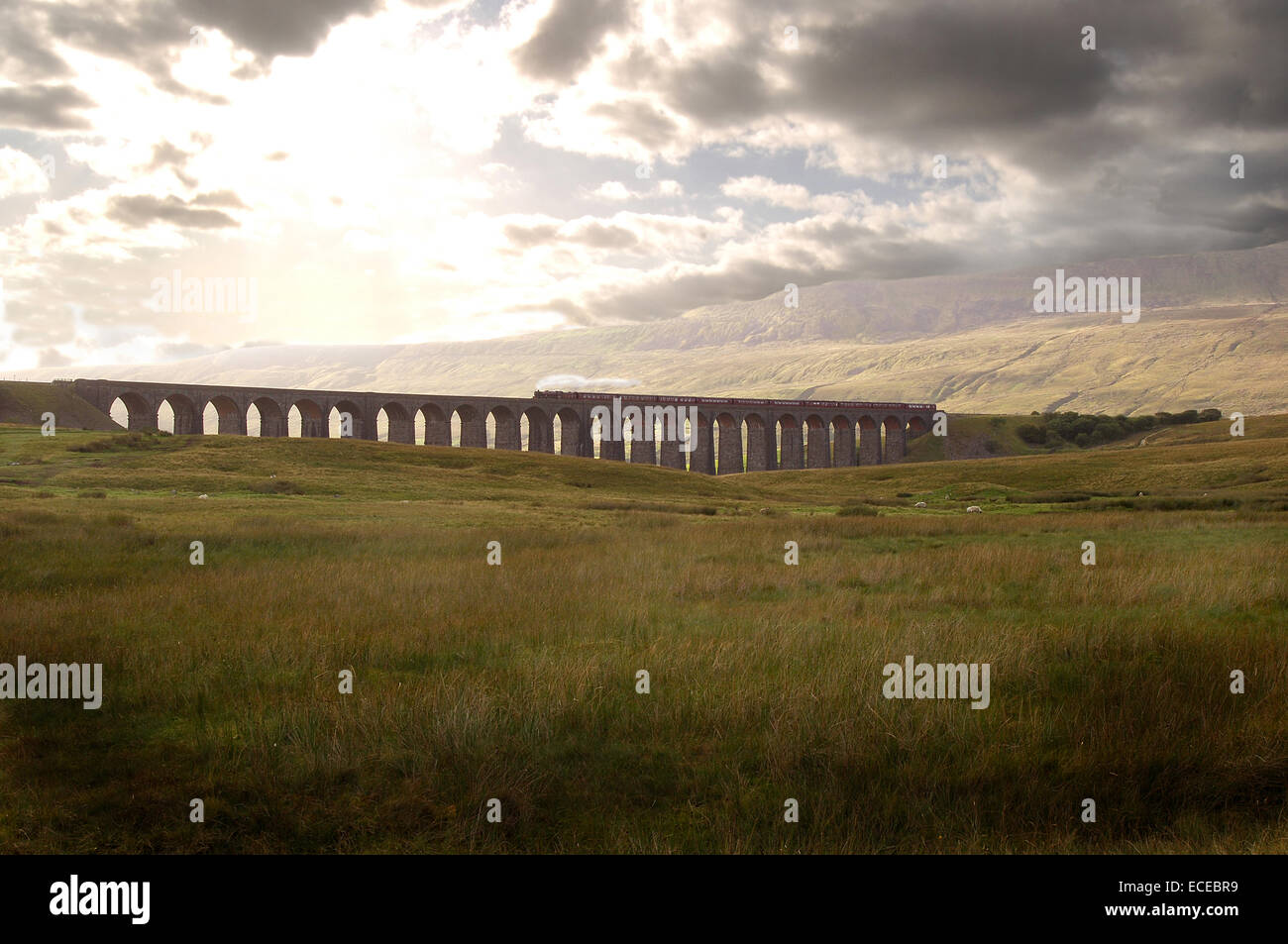 UK, England, Yorkshire, View of moors Stock Photo