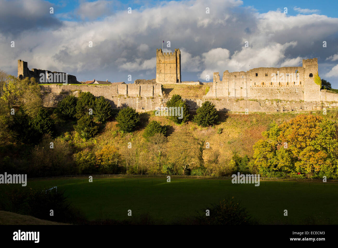 Richmond Castle, North Yorkshire Stock Photo