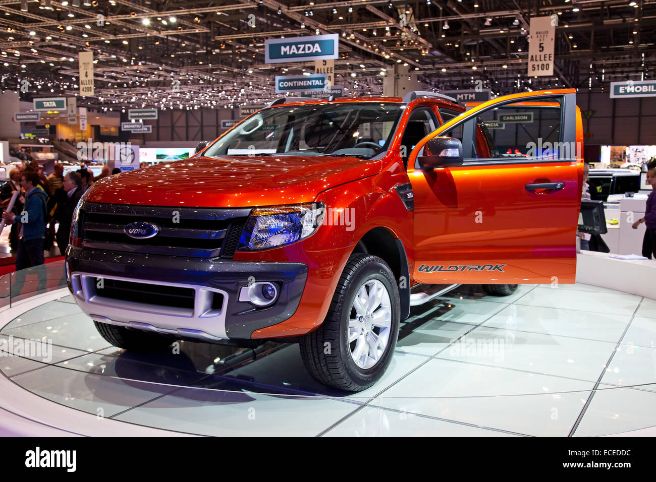 GENEVA - MARCH 8: The Ford Ranger on display at the 81st International Motor Show Palexpo-Geneva on March 8; 2011  in Geneva, Sw Stock Photo