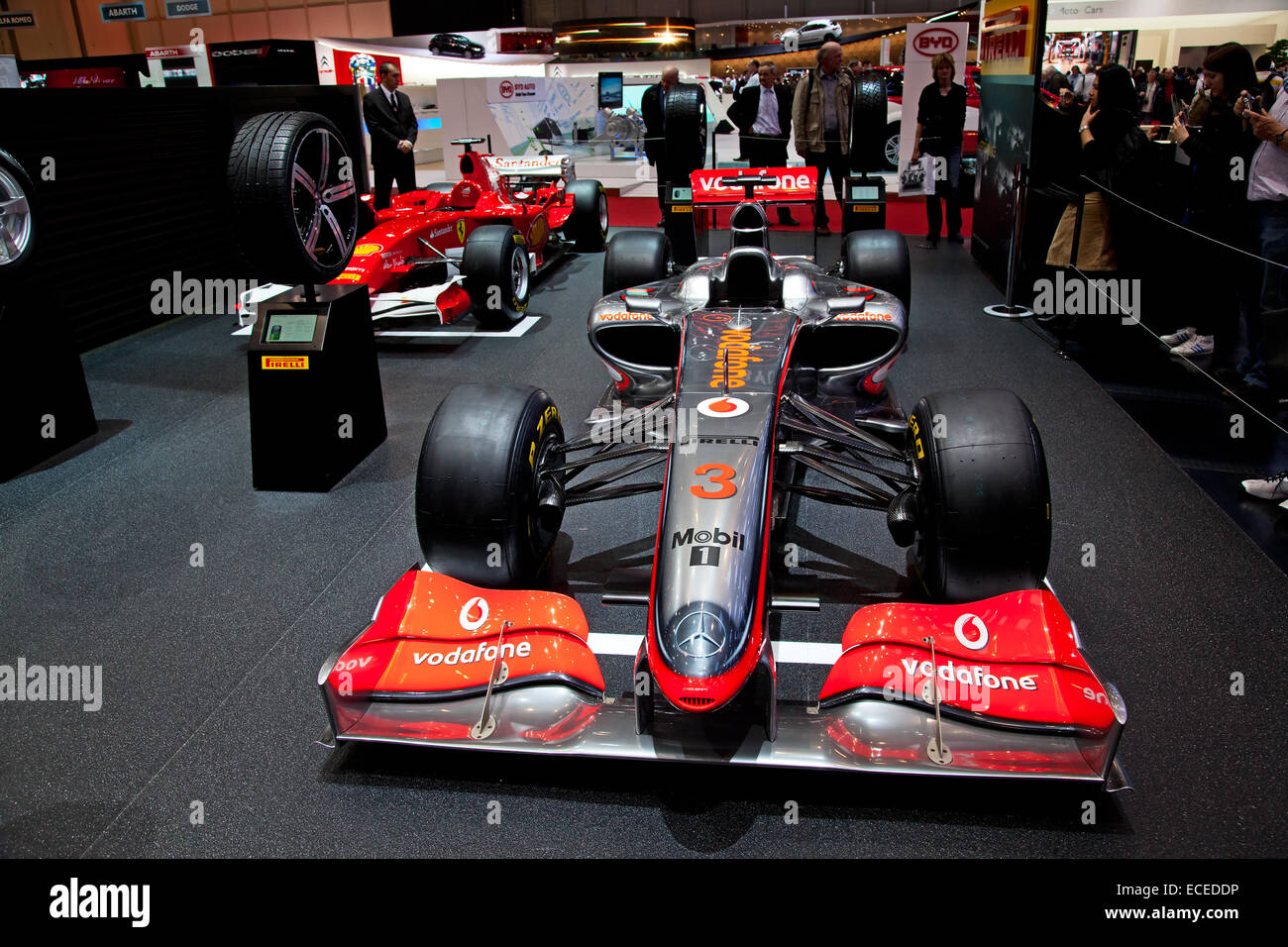 Geneva March 8 The Mclaren Mercedes F1 On Display At The 81st