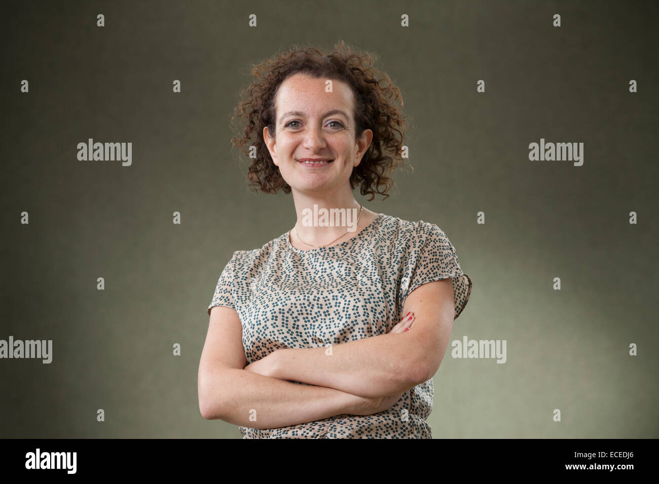 Samantha Ellis, the British playwright and writer, at the Edinburgh International Book Festival 2014. Edinburgh, Scotland. 17th August 2014 Stock Photo