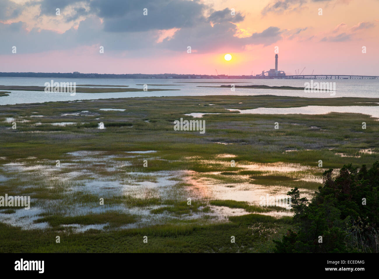 Beesleys point looking from 9thst bridge in ocean city nj Stock Photo ...