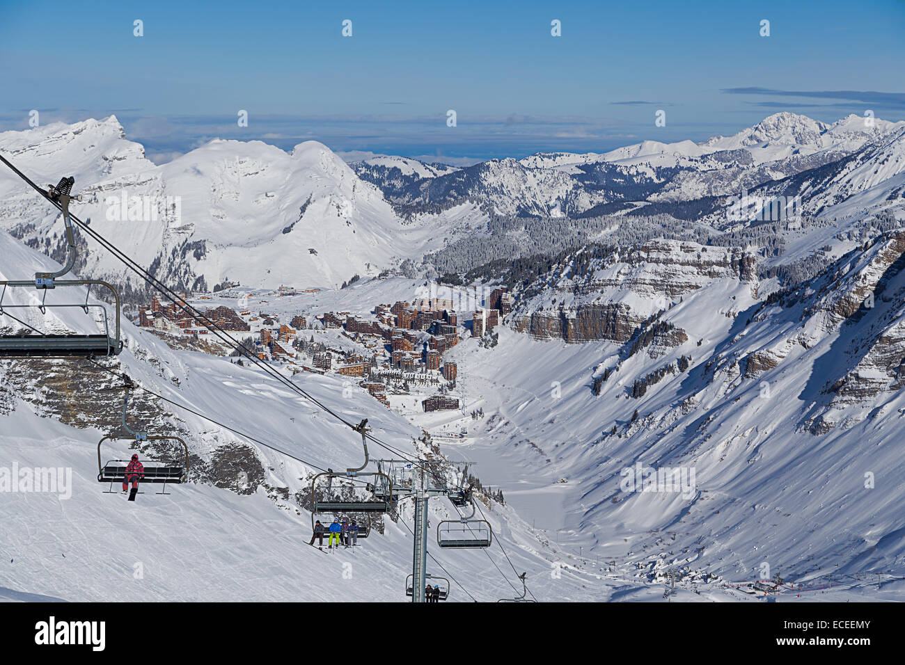 Avoriaz, Portes du Soleil Stock Photo