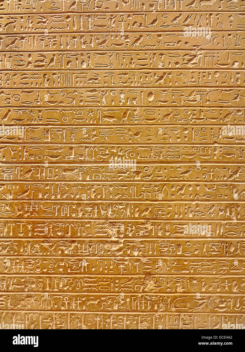 Egyptian hieroglyphs on the wall Stock Photo - Alamy