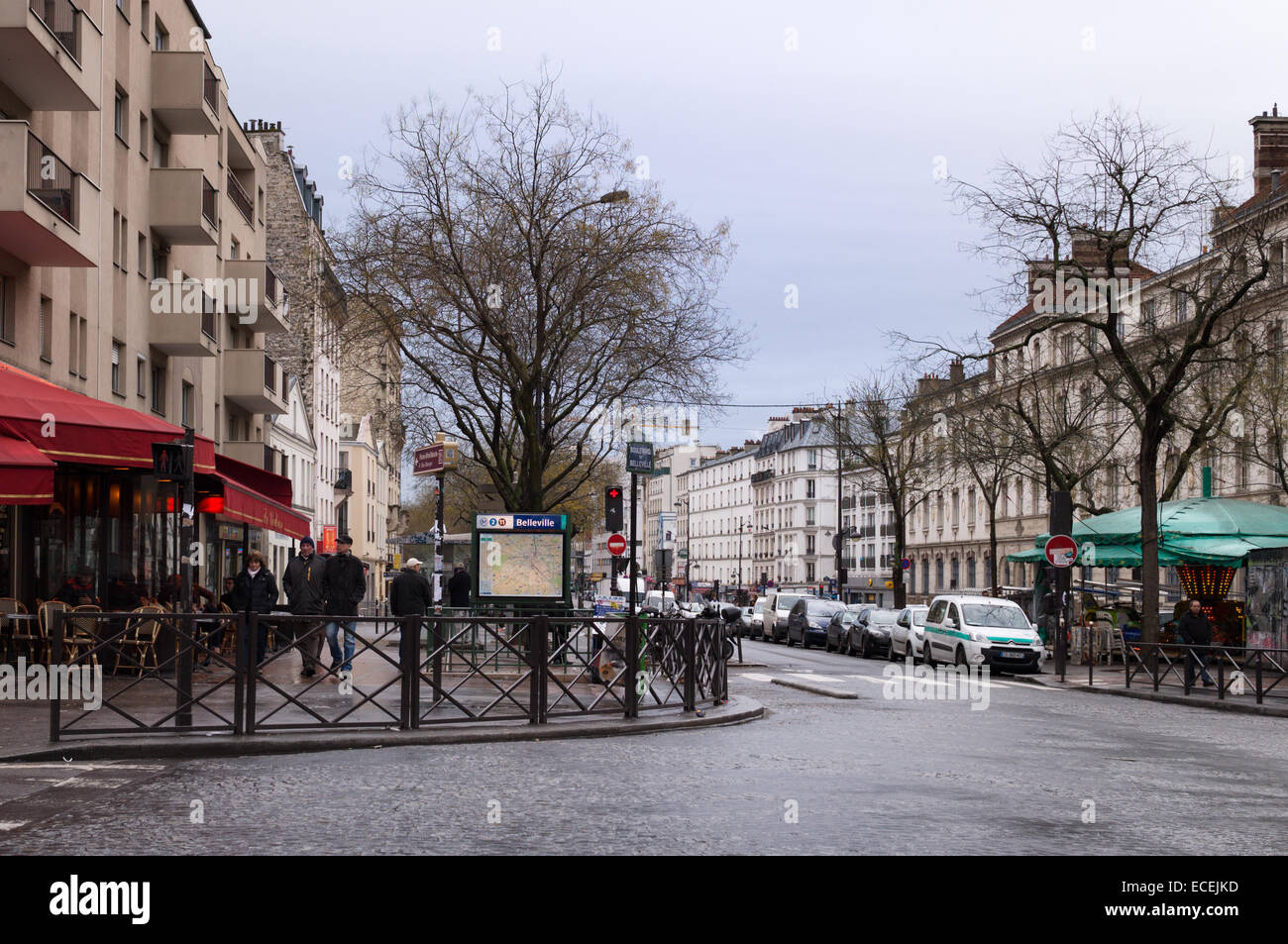 Belleville Paris, France Stock Photo Alamy