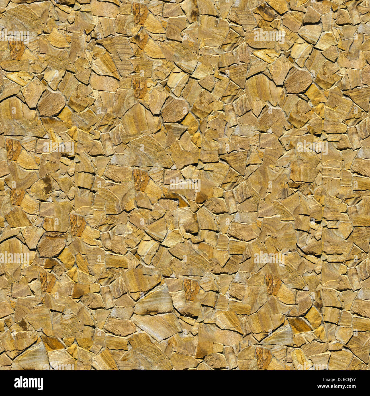 Decorative Sandstone Wall.  Seamless Texture. Stock Photo
