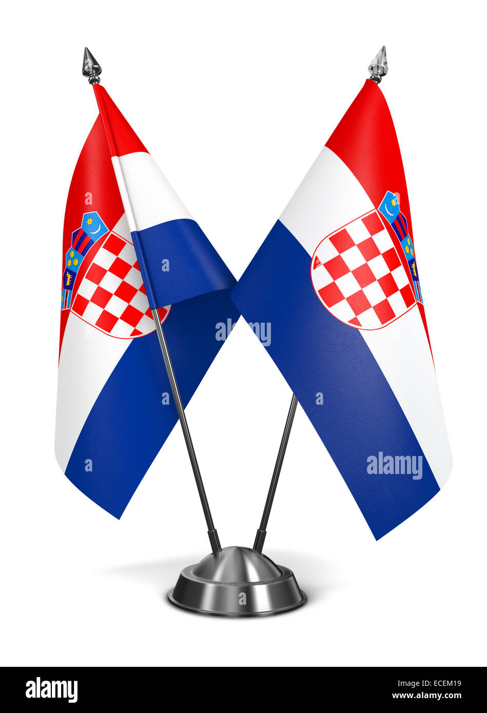 Croatia - Miniature Flags. Stock Photo