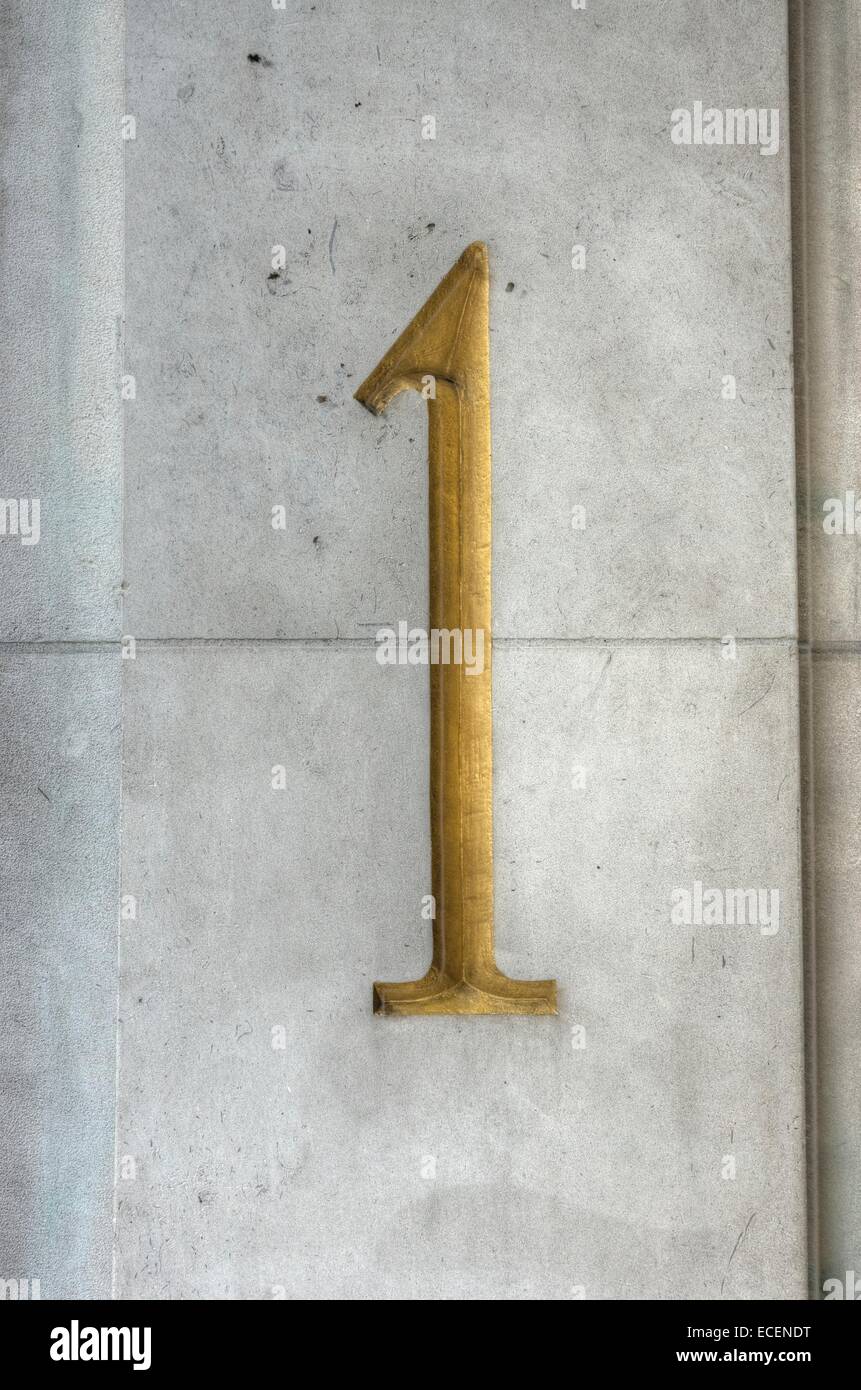 Number 1 Stock Photo