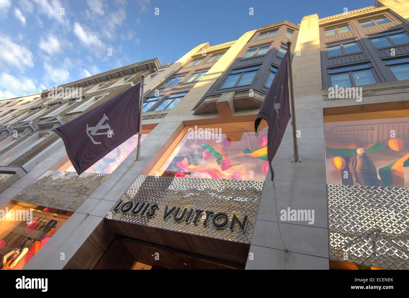 Louis Vuitton shop  Bond Street London fashion shop Stock Photo