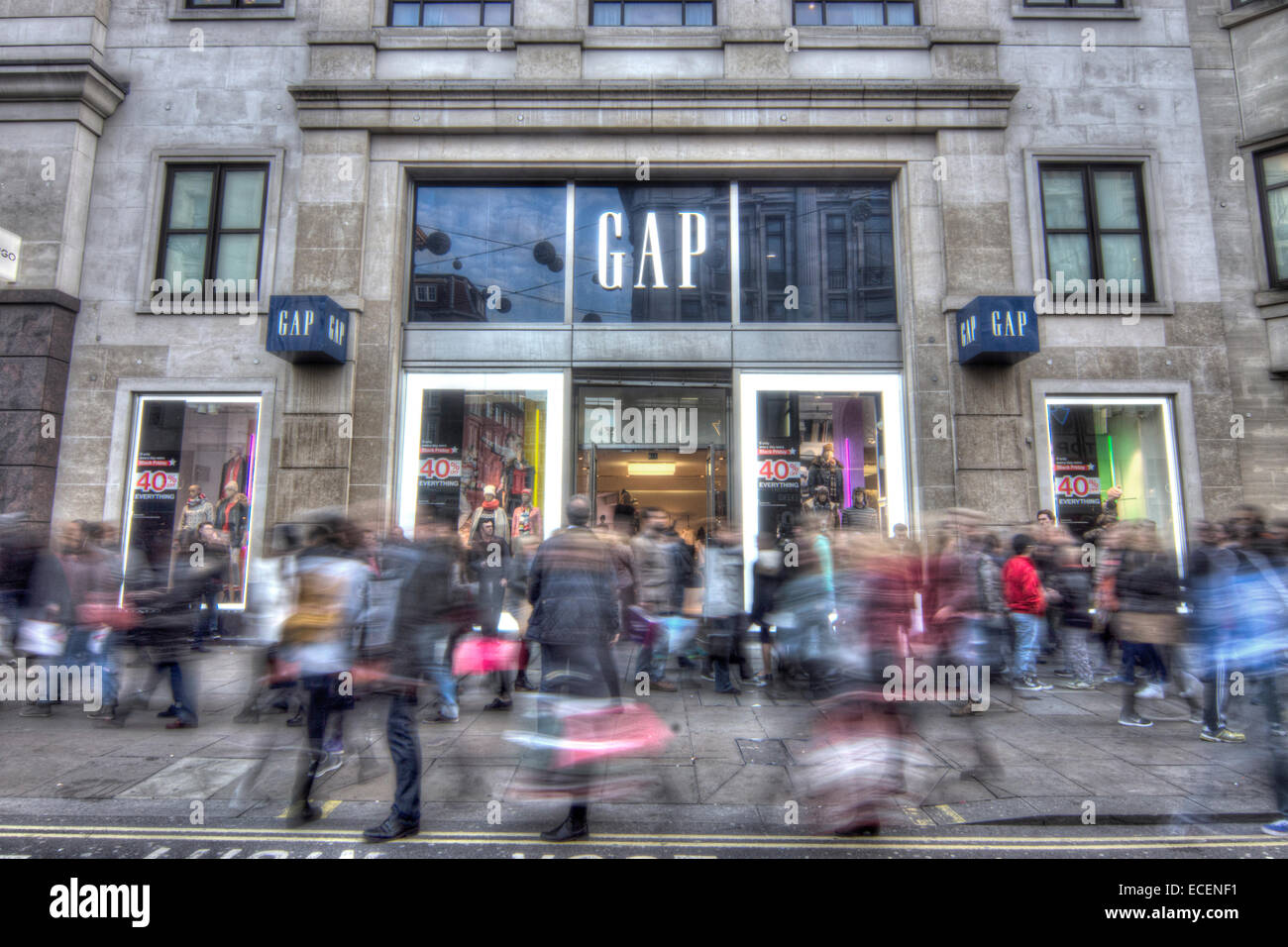 Gap Oxford street London Stock Photo