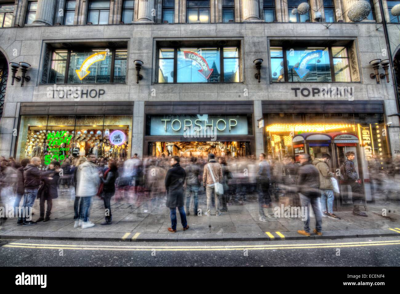 topshop   Oxford Street,  London  Top Shop Stock Photo