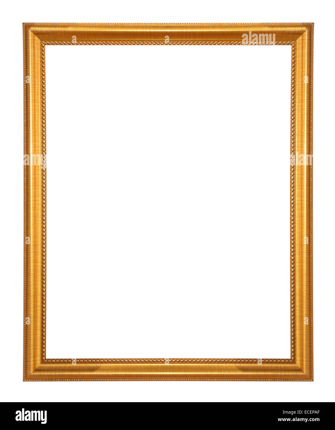 Old wooden picture frame isolated on white background Stock Photo - Alamy