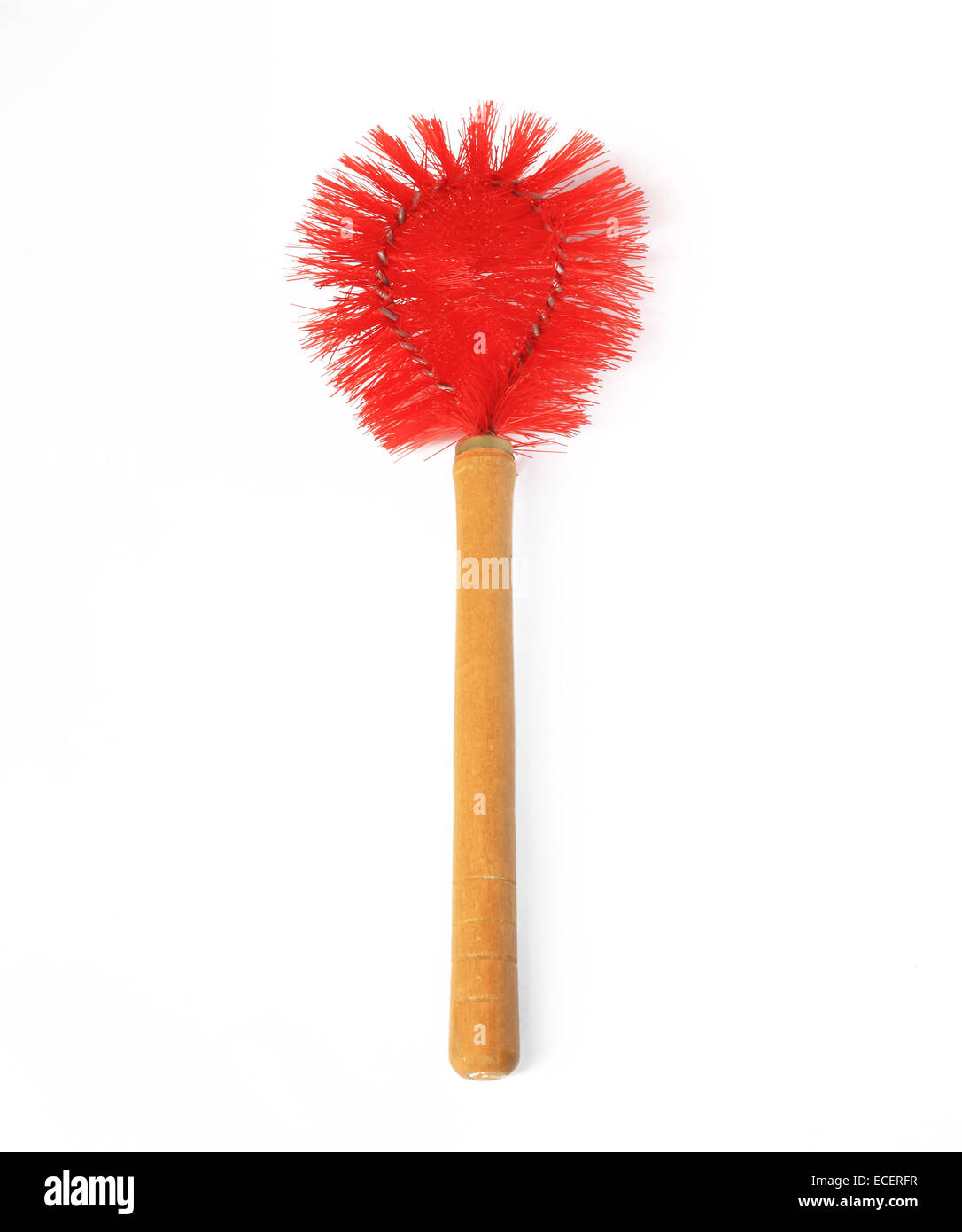 Bathroom cleaning brush isolated on white background Stock Photo - Alamy
